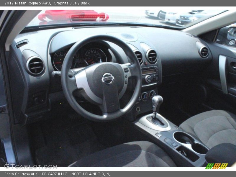 Graphite Blue / Black 2012 Nissan Rogue S AWD