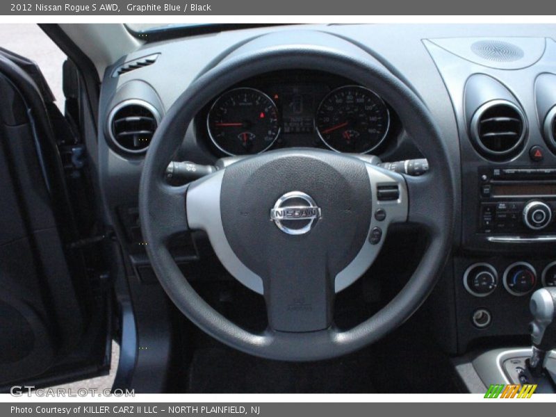 Graphite Blue / Black 2012 Nissan Rogue S AWD