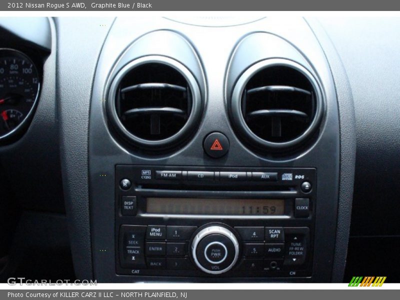 Graphite Blue / Black 2012 Nissan Rogue S AWD