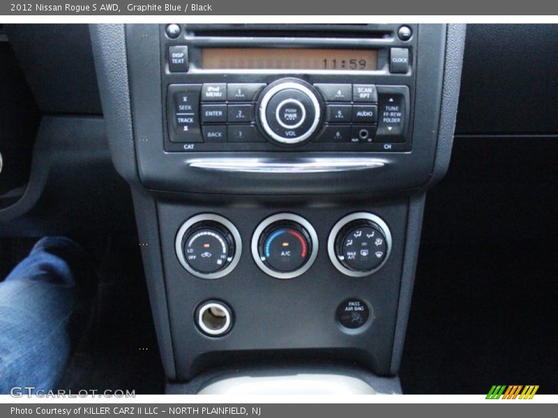 Graphite Blue / Black 2012 Nissan Rogue S AWD
