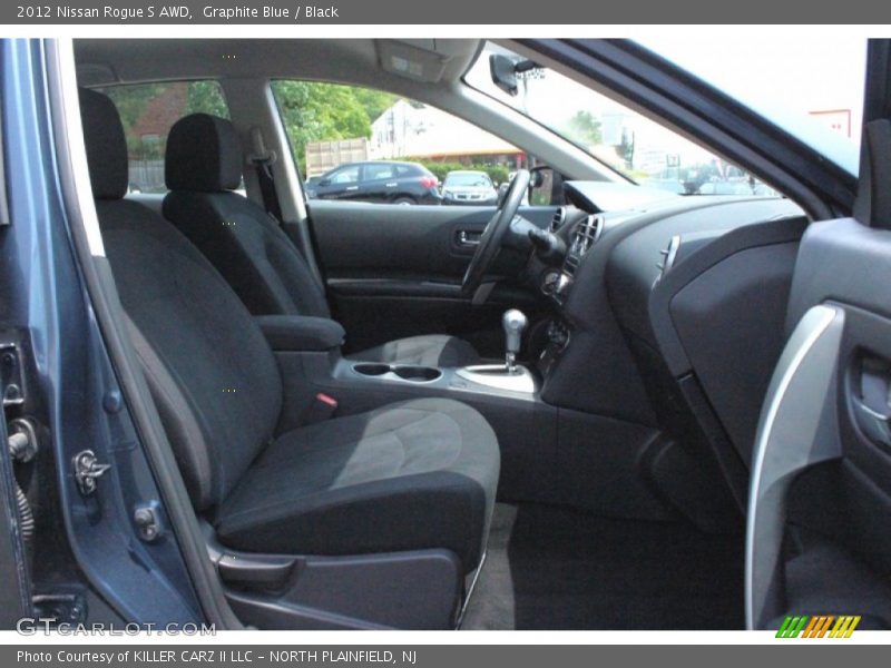 Graphite Blue / Black 2012 Nissan Rogue S AWD