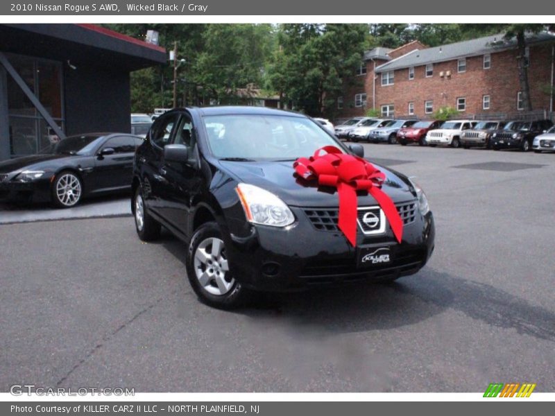 Wicked Black / Gray 2010 Nissan Rogue S AWD