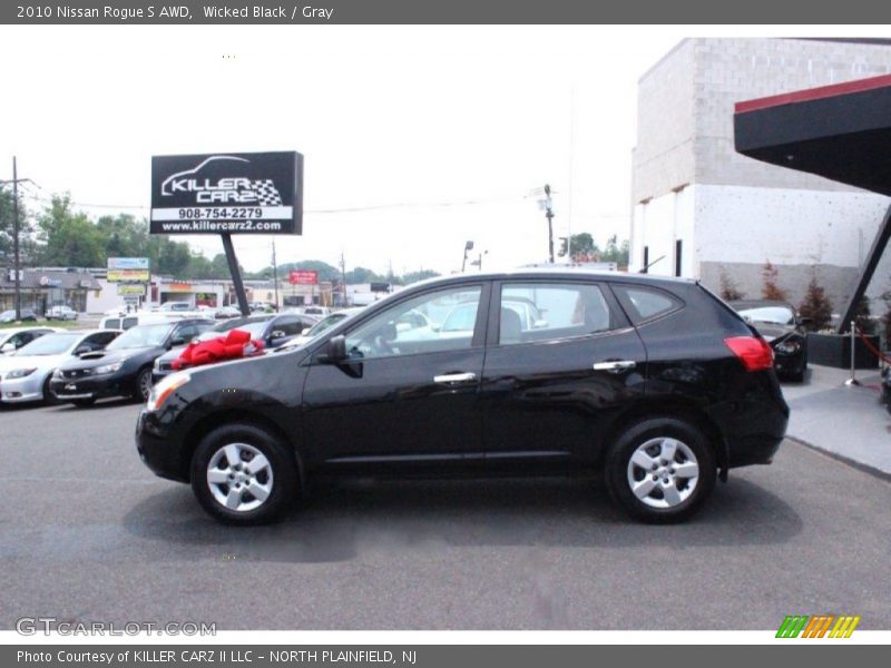 Wicked Black / Gray 2010 Nissan Rogue S AWD