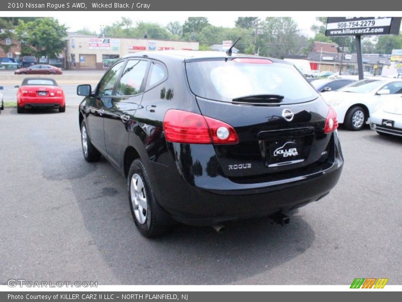 Wicked Black / Gray 2010 Nissan Rogue S AWD