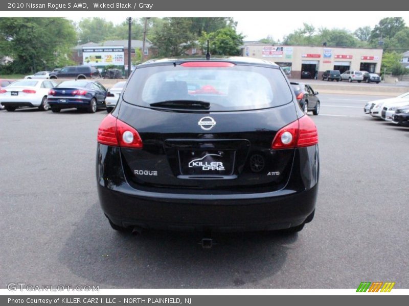 Wicked Black / Gray 2010 Nissan Rogue S AWD