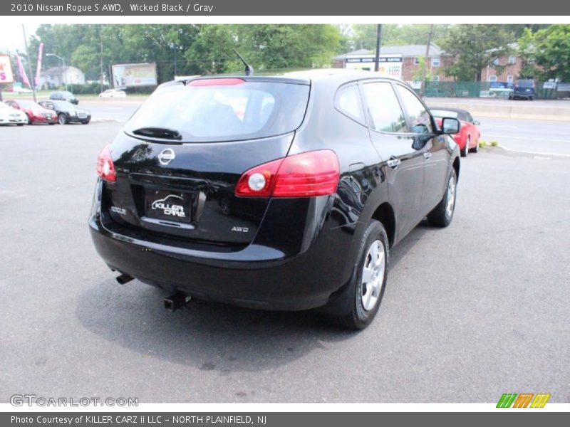 Wicked Black / Gray 2010 Nissan Rogue S AWD