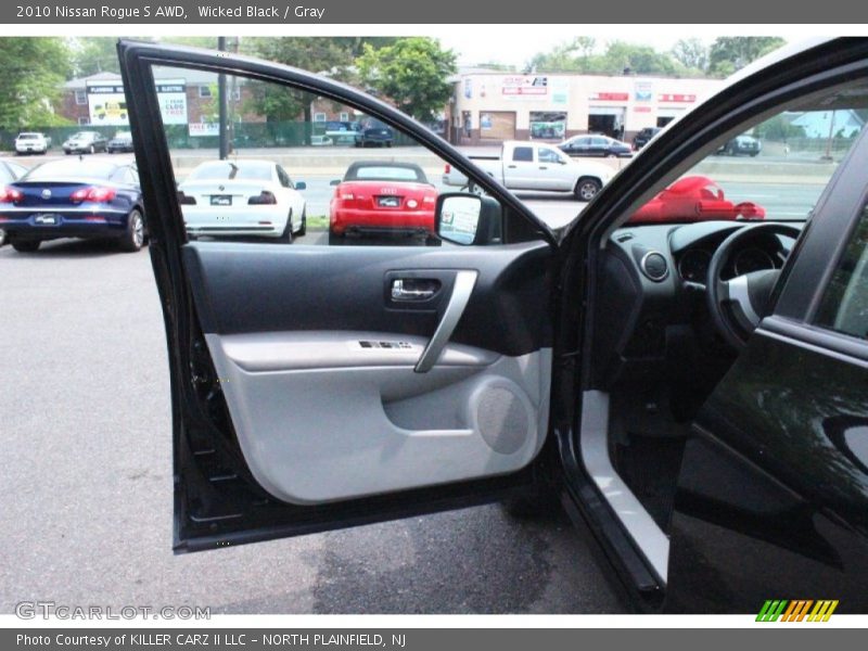 Wicked Black / Gray 2010 Nissan Rogue S AWD