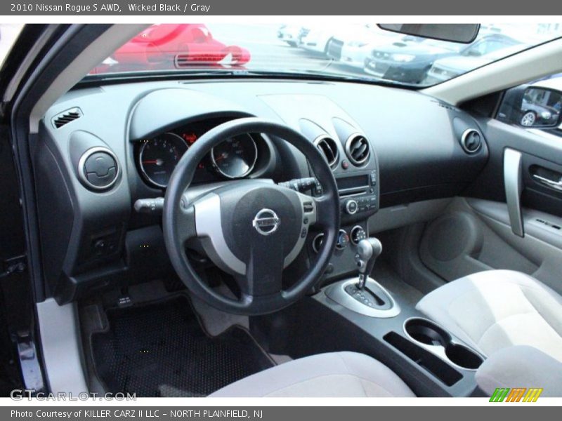 Wicked Black / Gray 2010 Nissan Rogue S AWD