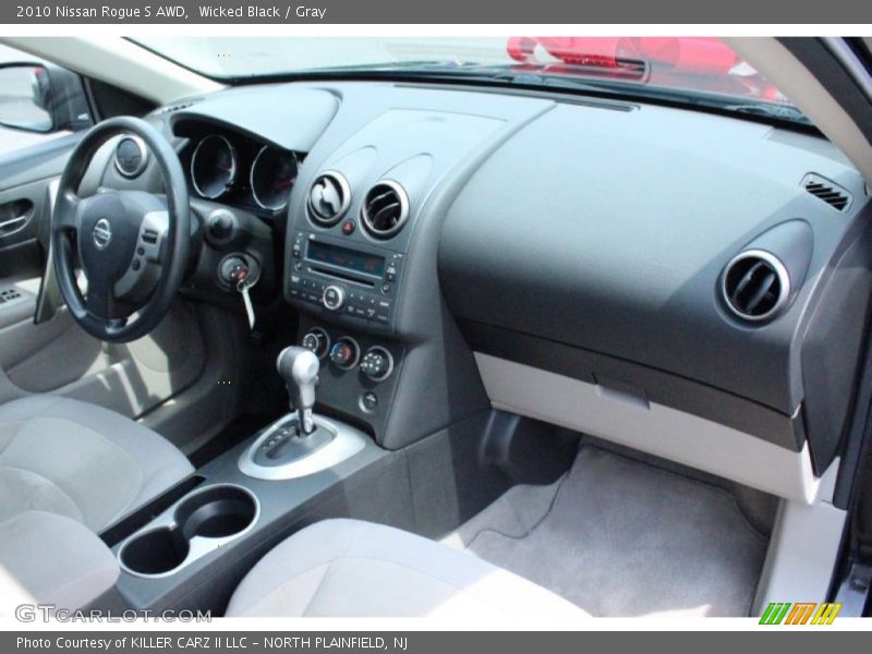 Wicked Black / Gray 2010 Nissan Rogue S AWD