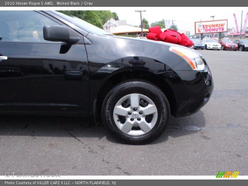 Wicked Black / Gray 2010 Nissan Rogue S AWD