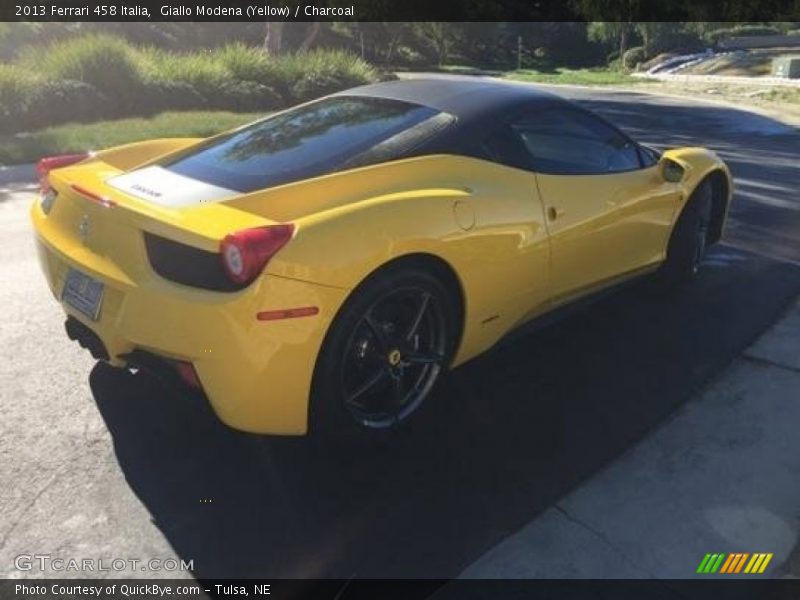 Giallo Modena (Yellow) / Charcoal 2013 Ferrari 458 Italia