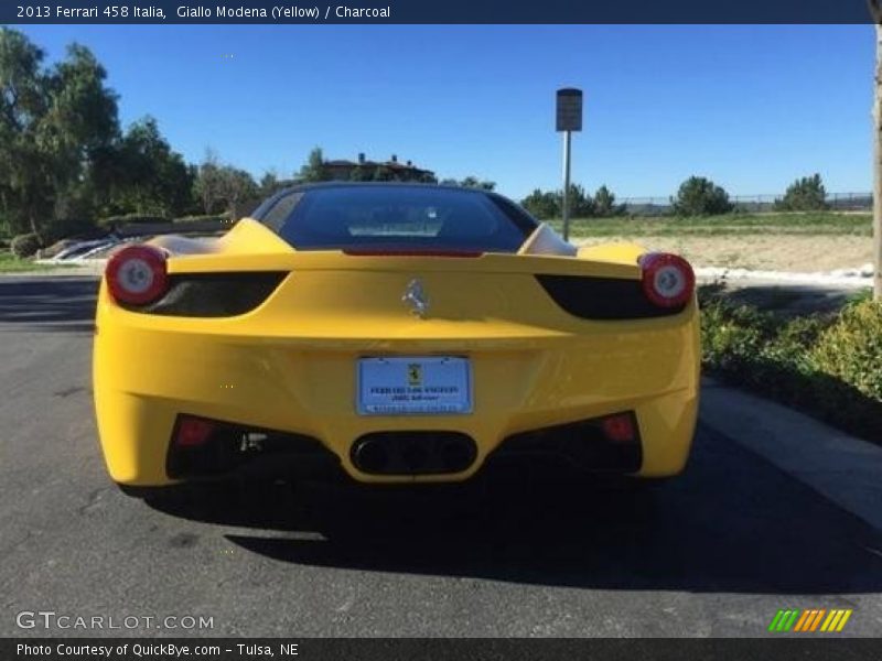 Giallo Modena (Yellow) / Charcoal 2013 Ferrari 458 Italia