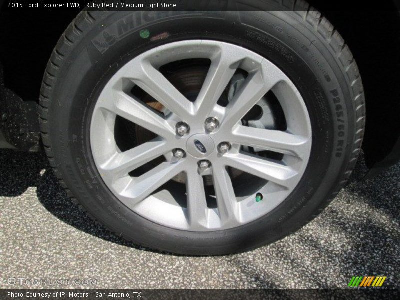 Ruby Red / Medium Light Stone 2015 Ford Explorer FWD