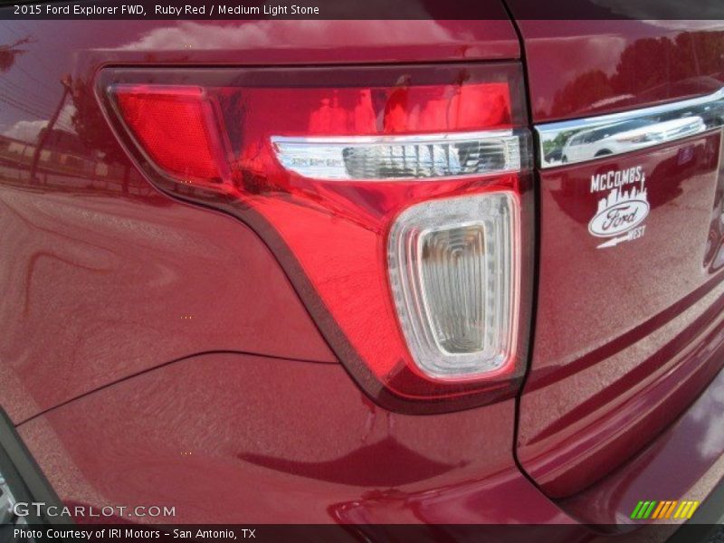 Ruby Red / Medium Light Stone 2015 Ford Explorer FWD