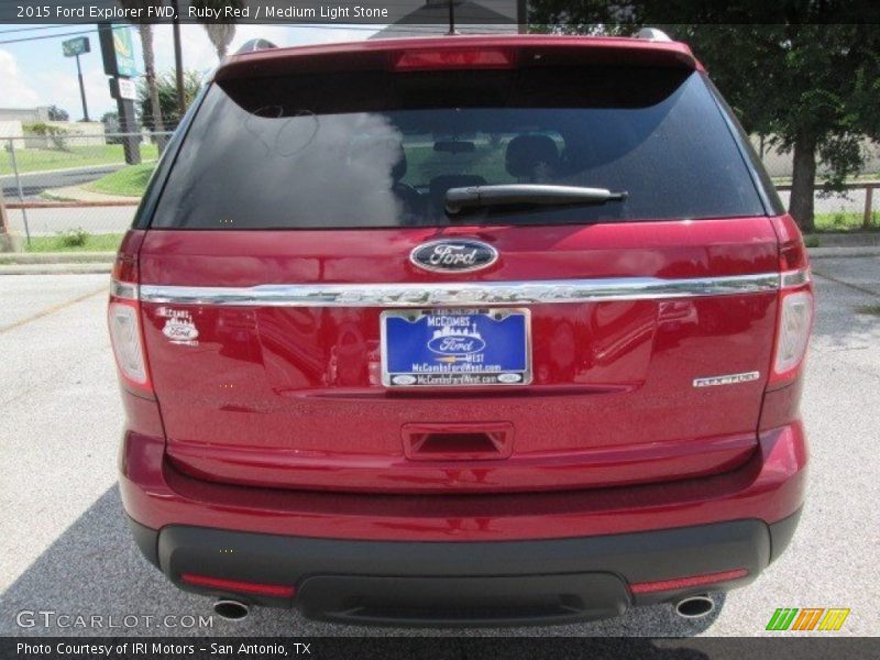 Ruby Red / Medium Light Stone 2015 Ford Explorer FWD