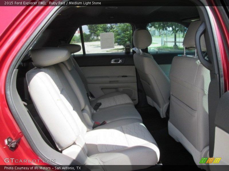 Ruby Red / Medium Light Stone 2015 Ford Explorer FWD