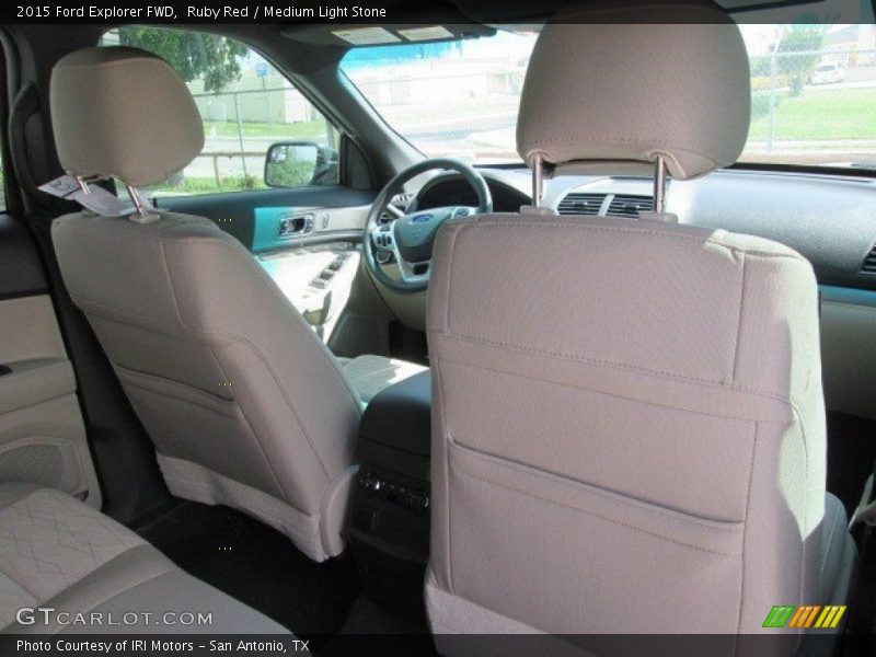 Ruby Red / Medium Light Stone 2015 Ford Explorer FWD