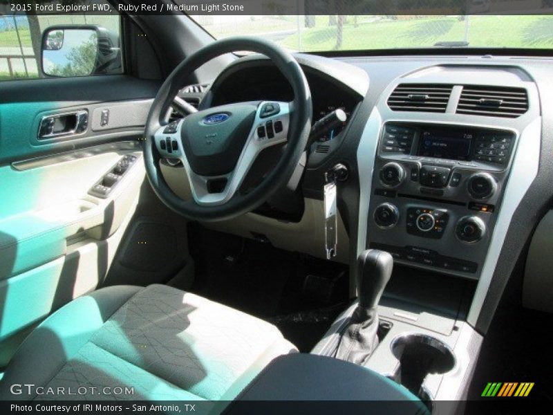 Ruby Red / Medium Light Stone 2015 Ford Explorer FWD