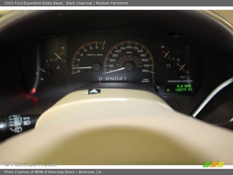 Black Clearcoat / Medium Parchment 2003 Ford Expedition Eddie Bauer