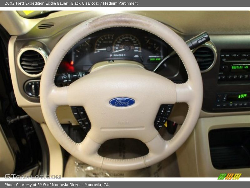 Black Clearcoat / Medium Parchment 2003 Ford Expedition Eddie Bauer
