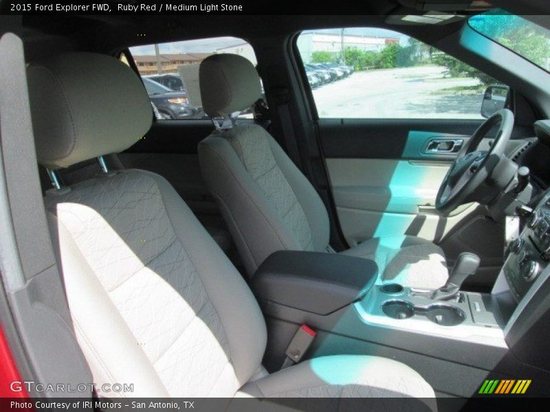 Ruby Red / Medium Light Stone 2015 Ford Explorer FWD