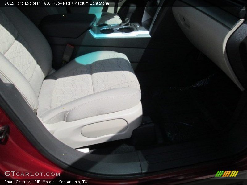 Ruby Red / Medium Light Stone 2015 Ford Explorer FWD