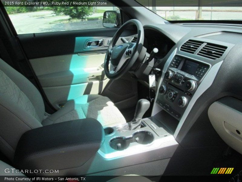 Ruby Red / Medium Light Stone 2015 Ford Explorer FWD