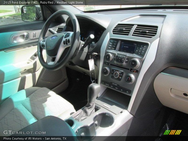 Ruby Red / Medium Light Stone 2015 Ford Explorer FWD