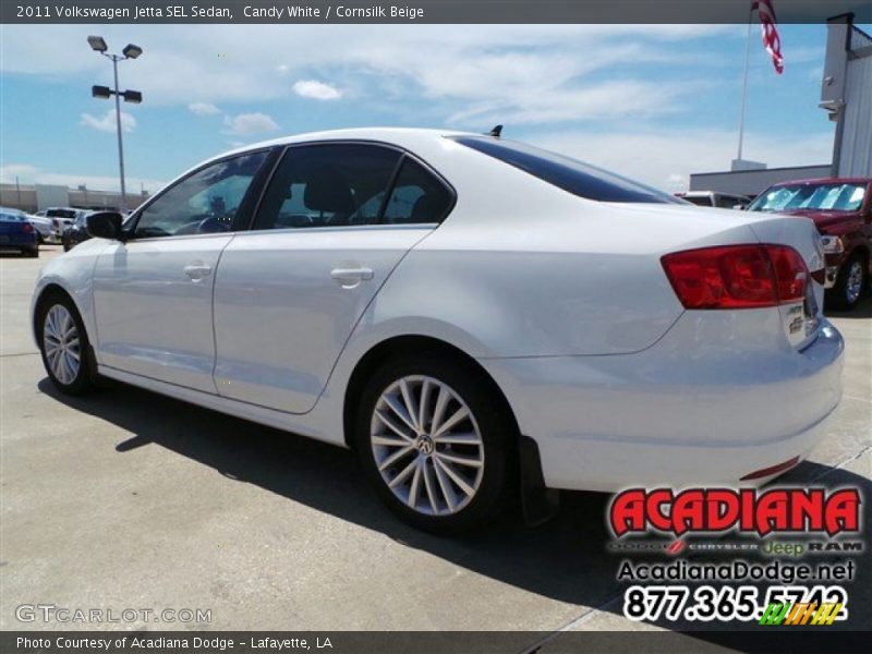 Candy White / Cornsilk Beige 2011 Volkswagen Jetta SEL Sedan