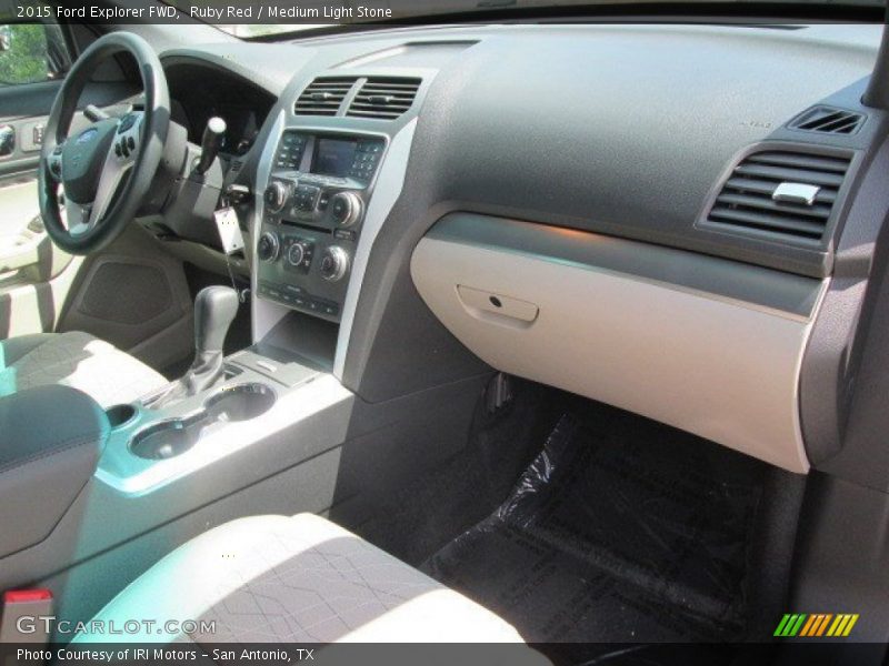 Ruby Red / Medium Light Stone 2015 Ford Explorer FWD