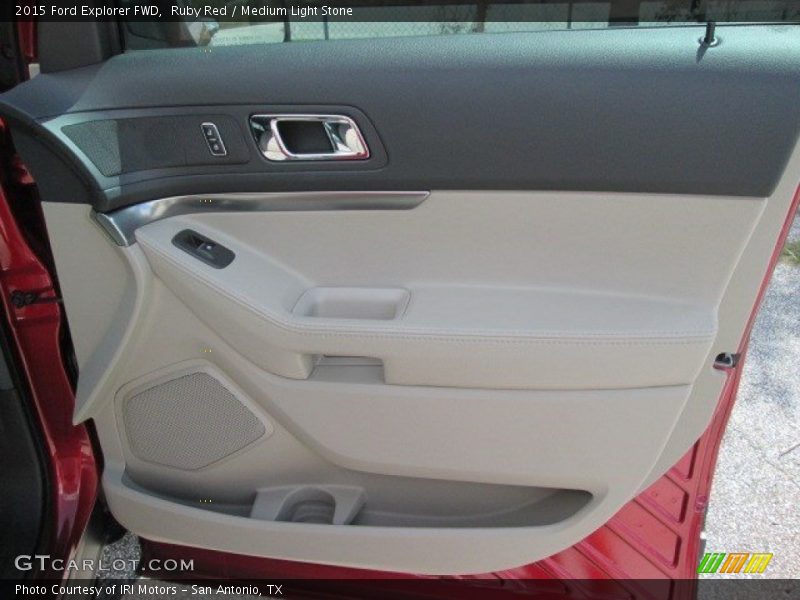 Ruby Red / Medium Light Stone 2015 Ford Explorer FWD