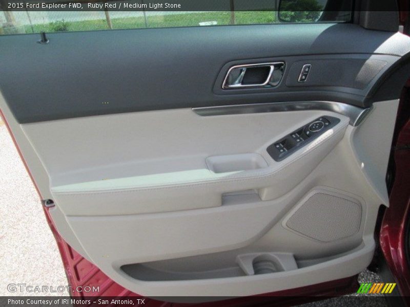 Ruby Red / Medium Light Stone 2015 Ford Explorer FWD