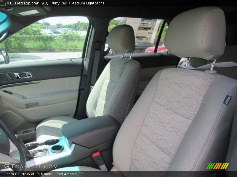 Ruby Red / Medium Light Stone 2015 Ford Explorer FWD