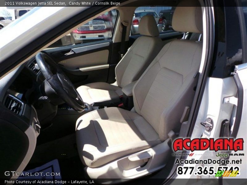 Candy White / Cornsilk Beige 2011 Volkswagen Jetta SEL Sedan