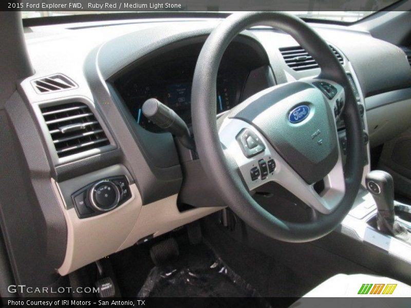 Ruby Red / Medium Light Stone 2015 Ford Explorer FWD