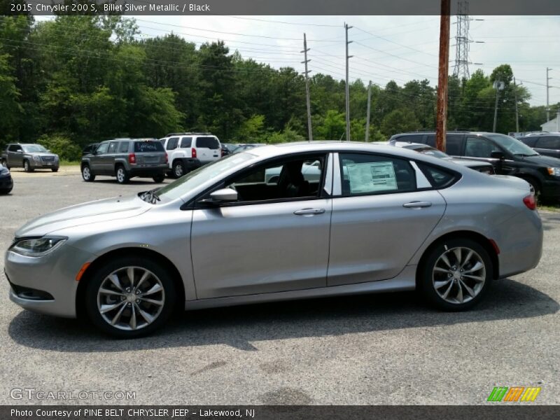 Billet Silver Metallic / Black 2015 Chrysler 200 S