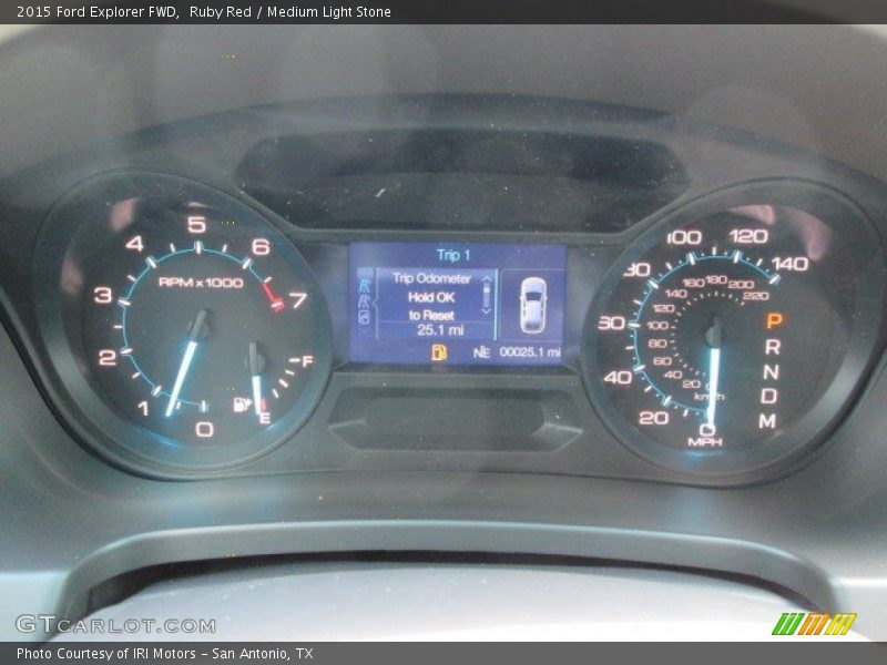 Ruby Red / Medium Light Stone 2015 Ford Explorer FWD