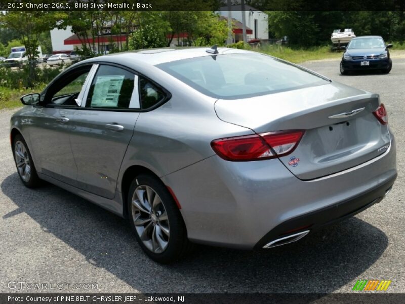 Billet Silver Metallic / Black 2015 Chrysler 200 S