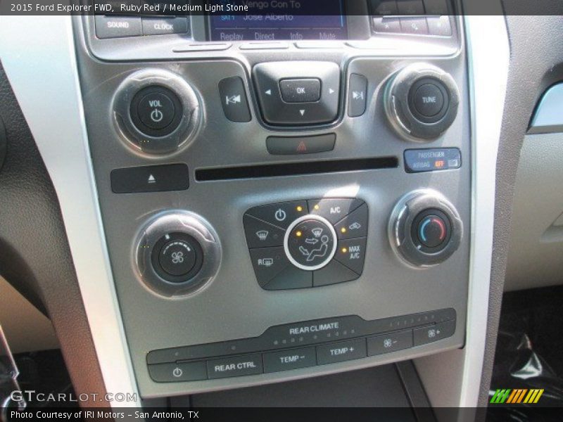 Ruby Red / Medium Light Stone 2015 Ford Explorer FWD