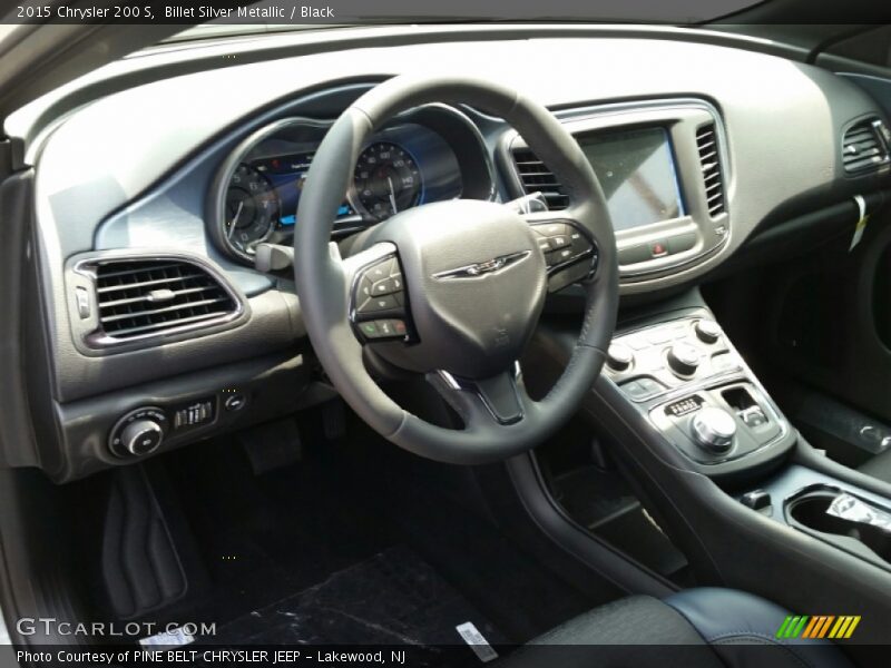 Billet Silver Metallic / Black 2015 Chrysler 200 S
