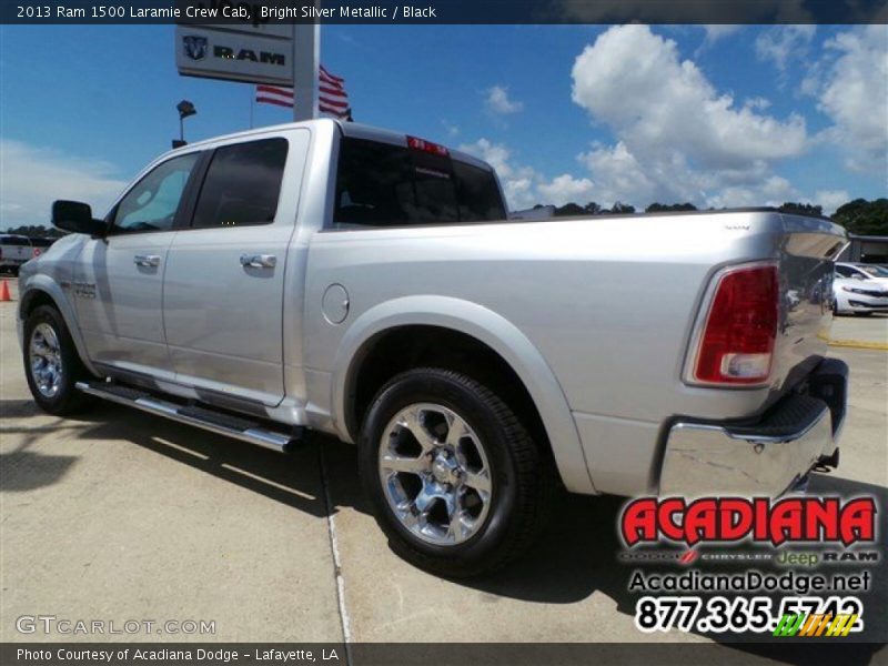 Bright Silver Metallic / Black 2013 Ram 1500 Laramie Crew Cab