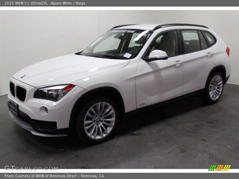 Alpine White / Beige 2015 BMW X1 sDrive28i