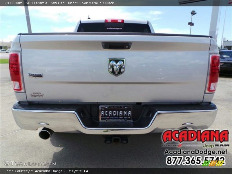 Bright Silver Metallic / Black 2013 Ram 1500 Laramie Crew Cab