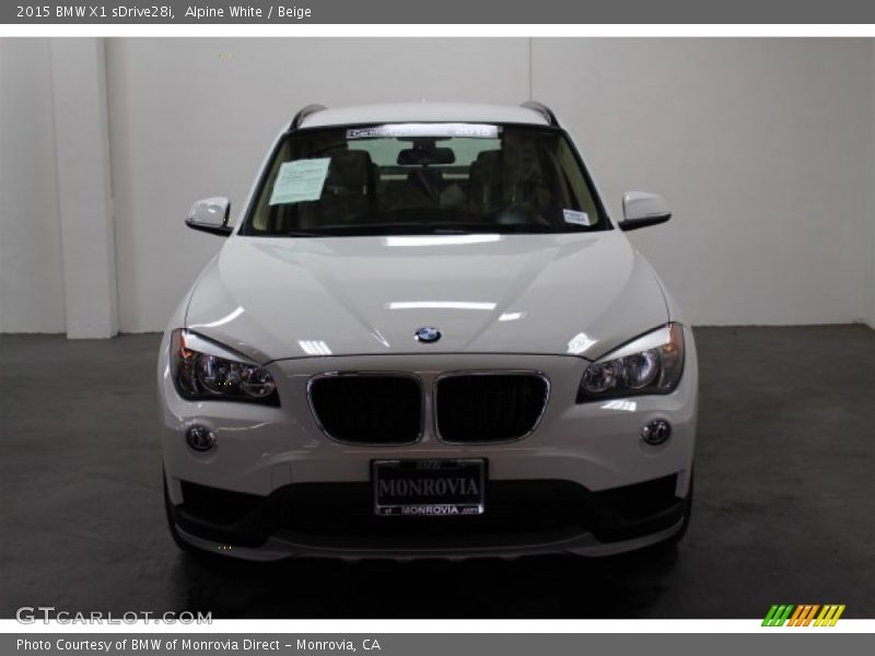 Alpine White / Beige 2015 BMW X1 sDrive28i