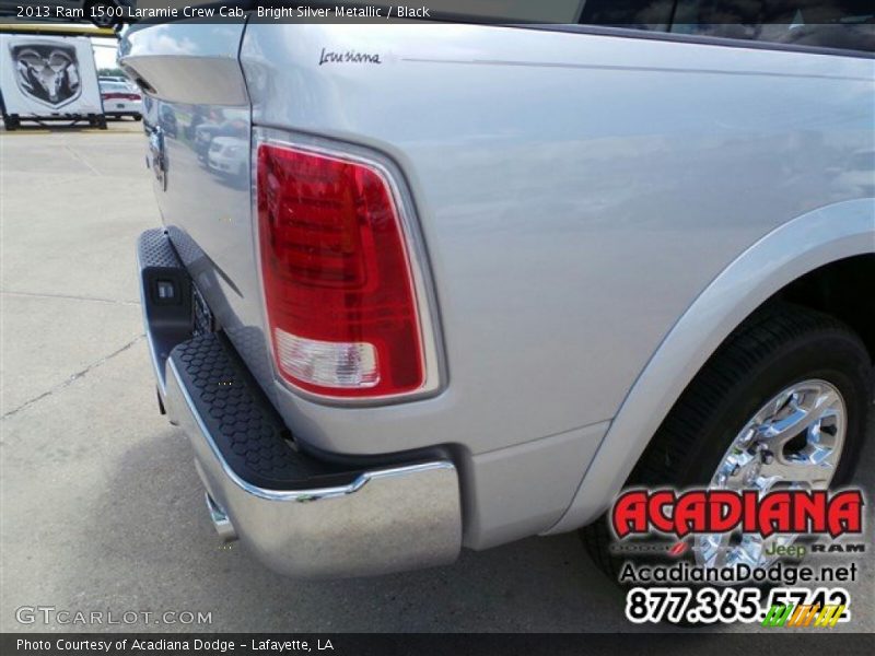 Bright Silver Metallic / Black 2013 Ram 1500 Laramie Crew Cab