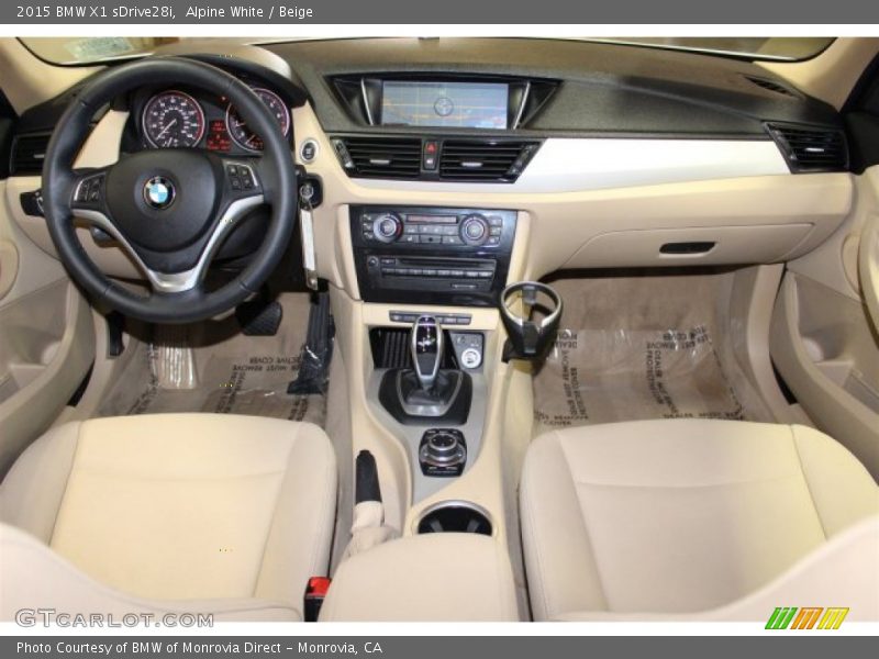 Alpine White / Beige 2015 BMW X1 sDrive28i
