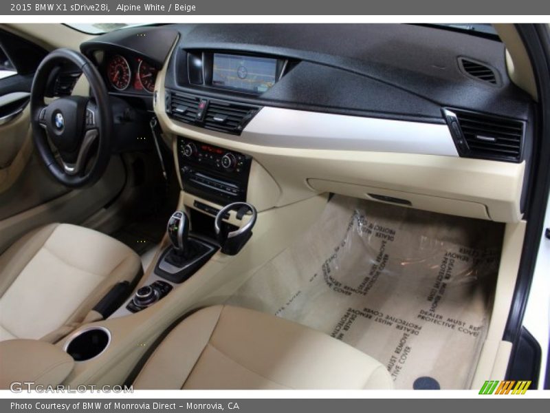 Alpine White / Beige 2015 BMW X1 sDrive28i