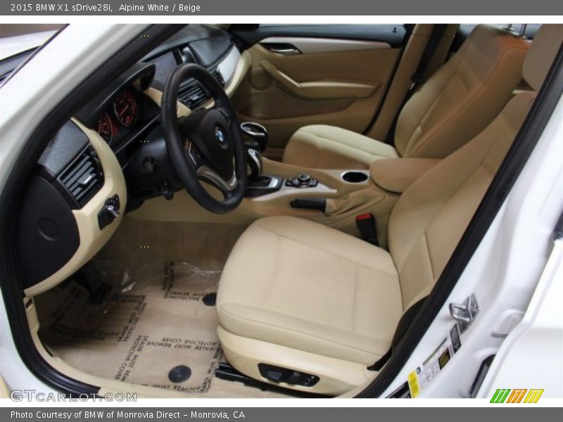 Alpine White / Beige 2015 BMW X1 sDrive28i