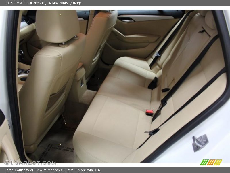 Alpine White / Beige 2015 BMW X1 sDrive28i