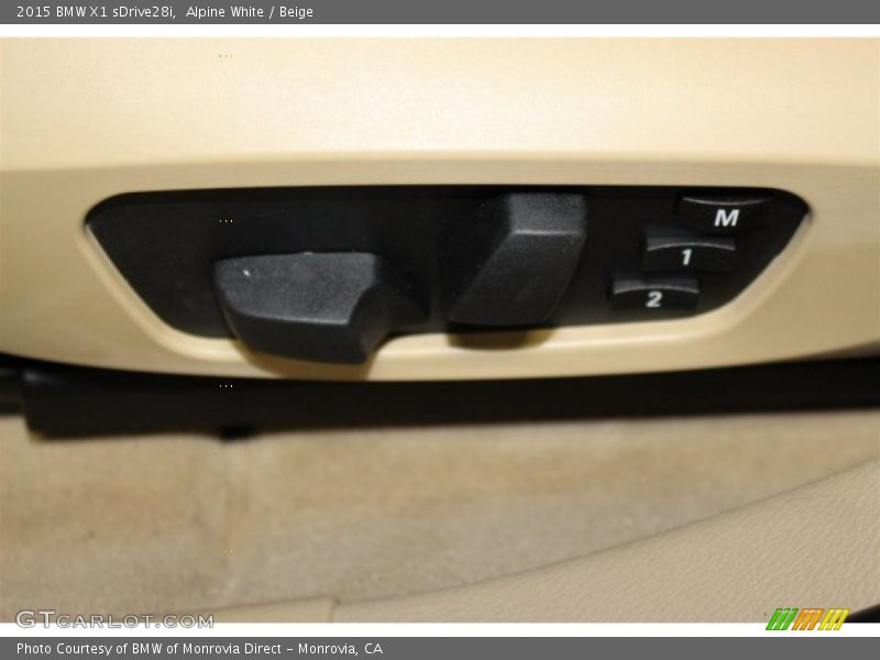 Alpine White / Beige 2015 BMW X1 sDrive28i